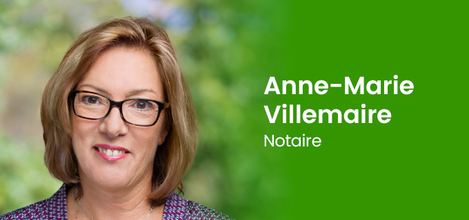 Anne-Marie Villemaire, notaire testament Plateau Mont-Royal 